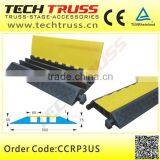 Rubber 3-Chanel Flexible Cable Cross Protector for Outdoor