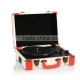 2015 Newest Portable Suitcase Turntable Player Vinyl Player With Bluetooth thumbnail-3