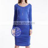 Custom Long Sleeve Maternity Wear Pregant Women Dresses thumbnail-4