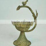 14A381MCE Small Antique Garden Metal Bird Feeder