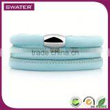 Wholesale Jewelry Aqua Wrap Bracelet Leather Custom