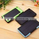 2015 New Design Portable Universal Green Energy Low Carbon Waterproof Solar Power Bank Charger for Mobile Phones and Tablet Quality Choice