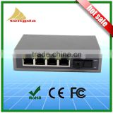 Best Selling 96W 100Mpbs Fiber optic 4 Port PoE Switch for CCTV Camera