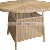 Teak Table Top Outdoor Rattan Table in Different Shape & Size thumbnail-1