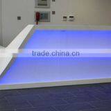 KKR Acrylic Solid Surface Reception Desks With Led Light thumbnail-4