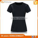 Factory Wholesale Bamboo Fiber Running Fitness Sports Dry Fit Breathable Lady Short Sleeve T Shirt thumbnail-3