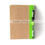 Recycle Spiral Notebook With Note Pad