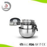 Stainless Steel Mixing Bowl Set of 3 With Spout thumbnail-1