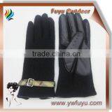 Ladies Fashion Gloves With Buckle