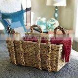 Hand Woven From Sustainably Harvested Dried Water Hyacinth Basket thumbnail-3