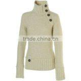 Lady's Thick Pullover Knitted Sweater Knitwear