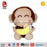 EN71 Passed Sitting Cute Plush Toy Monkey With Banana China Wholesaler thumbnail-1