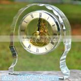 crystal table clock for decoration gift