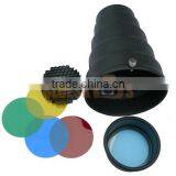 Photography Strobe Flash Light Aluminum Snoot