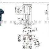 ac Power Socket With Fuse,Dc Adapter Connector,pure Copper With Gold Plated RCA Connector thumbnail-2