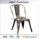 Antique Bronze Good Quality Material Metal Restaurant Chair thumbnail-1