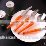 72 PCS Home Plastic Handle Stainless Steel Flatware Set KX-P022 thumbnail-2