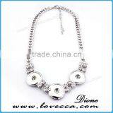 Cheap Price Silver Wholesale Fashion Jewelry Button Necklace for Sale thumbnail-1