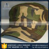 highly praised custom fashion hot selling small logo on side black flat 100% cotton 3d embroidery military army hat caps