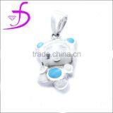 Enamel Pendant for Children and Baby Cute Silver Pendant Hot Sell Design thumbnail-1