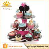 12" Cupcake Stand 3-Tier Cupcake Tree Zebra Party Favor Wedding Baby Shower Lot thumbnail-1