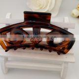 Hot sales brand retailer Fashion accessories brown jaw clip jumbo plastic claw clips