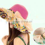 Beautiful summer beach style floppy hat