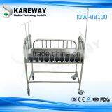 stainless steel hospital new born baby bed, hospital baby cot