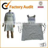 Linen Fabric Material Decorative Pockets With Criss-cross Ties Around Back Design Cooking Aprons thumbnail-1
