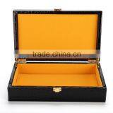 Chinese Factories Wholesale Custom High-grade PU Leather Gift Box, Black Crocodile Grain Packing Box thumbnail-5