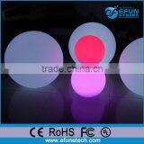 Remote Control PE Material IP65 Waterproof Multi Color Illuminated Led Floating Globe for Pool