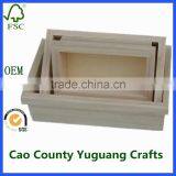 Set of Handmade Wooden Plates Trays thumbnail-1