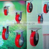 Manufacturer's High Quality Trundles 3''-12'' Rigid Caster Rubber Caster Wheel for Hand Carts Truckle of Platform Trolley thumbnail-1