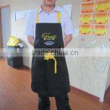 Hot Wholesale Super Good Quality Black Kitchen Cooking Embroidered Bib Apron thumbnail-3