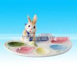 Painting Eggs Easter Egg Tray Plates thumbnail-1