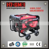 Chongqing supplier hongmei brand 6.5kw gasoline generator set