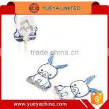 Multifunctional Cute QQ Penguin Shaped Stainless Steel Sticky Hanger Hooks 2pcs Set thumbnail-3