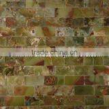 EXPORT QUALITY HOT SALE CHEAP PRICE DARK GREEN ONYX MOSAIC TILES COLLECTION thumbnail-3