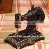 Resin Artificial Vintage Mini Sewing Machine Handicraft thumbnail-1
