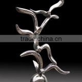 abstract theme stainless steel sculpture