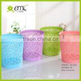 Plastic Hollow Trash Can/PP Waste Bin for Home Garbage Crate