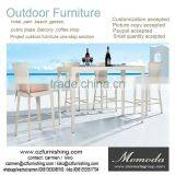 9137 Outdoor Furniture Wicker Chair High Table High Chair Rattan Bar Set thumbnail-1
