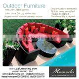 8072 Patio Round Semic Circle Garden Wicker Sofa Patio Semic Circle Garden Wicker Sofa thumbnail-1