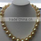 Best Quality 15-16mm Golden South Sea Pearl Necklace thumbnail-3