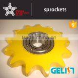 OEM Customized Hardened Teeth High Speed Roller Chain Ball Bearing Idler Sprocket thumbnail-1