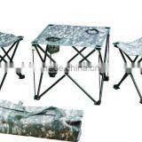 Canvas Camping Table and Chair Set thumbnail-1