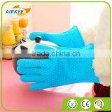 Heat Resistant Silicone Glove Oven Pot Holder Baking BBQ Cooking Mitts thumbnail-4