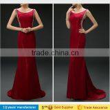 Women Elegant Sleeveless Beaded Floor-length Maxi Evening Party Dress thumbnail-1