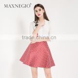 Nice design high quality latest fashion elegant clothes manufacturer guangzhou women smart casual dress 2016