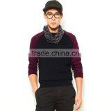Red and Black Blank Raglan Sweatshirts Men's Hoodies & Sweatshirts thumbnail-1